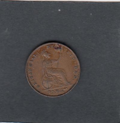 Beschrijving: 1 Farthing VICTORIA 